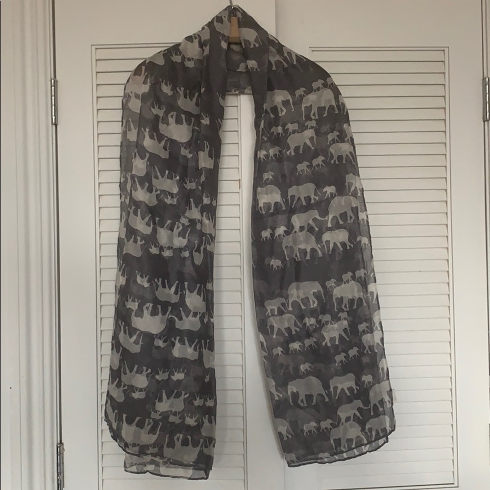 Elephant print scarf